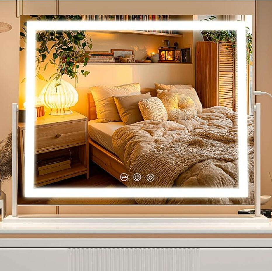 3-Color Dimmable Touch Screen Vanity Mirror ➥